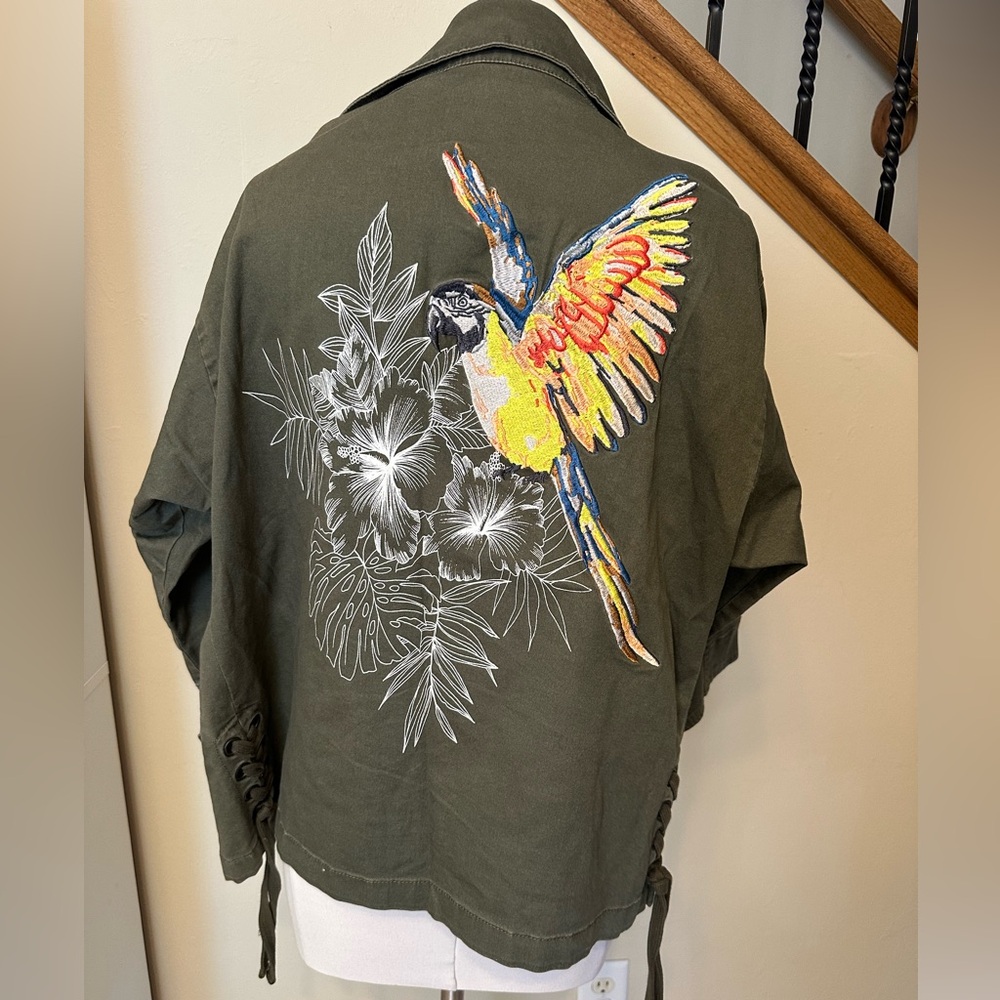 Express Embroidered Army Jacket